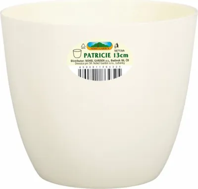 Image de Cache-pot en plastique PATRICIE Ø 11 x 10 cm beige