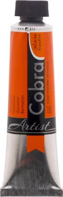 Image de Cobra Artist peinture à l'huile mélangeable à l'eau en tube de 40 ml Vermillion 311