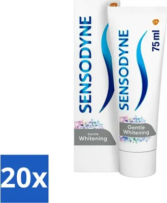 Produktbild von Sensodyne Zahnpasta – Sanftes Aufhellen – Milde Reinigung – 75 ml - Vorteilspack - 20 Stücke