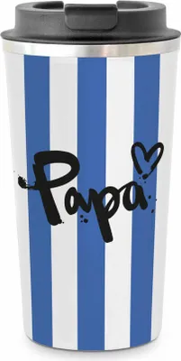 Image de PPD Formart Papa Coffee2go, Gobelet thermique, Coffee To Go, Gobelet isotherme, Gobelet isotherme, acier inoxydable, 450 ml, 181403063