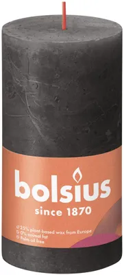 Obrázok produktu pre Rustikálna sviečka Bolsius Stormy Grey 130/68 mm