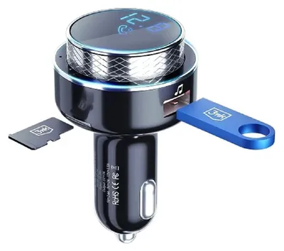 Image de 3MK Hyper Car FM Transmitter 87.5 - 99.8 MHz USB Black