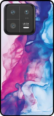 Produktbild von Smartphonica Telefon Fall geeignet für Xiaomi 13 Pro mit rosa blauen Marmor Print - TPU Backcover Fall Rose Blue Marble Design