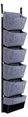 Produktbild von Wandtaschen für Pflanzbeutel zum Aufhängen, Pflanztasche für Innenräume, vertikaler Blumenkasten aus Filz, 107x30 cm, wasserdichter Pflanzsack
