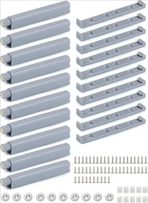 Produktbild von 10 Stück Schranktür-Druckriegel, magnetische Schrankschlösser für Küchenschränke, Schränke, Schubladen