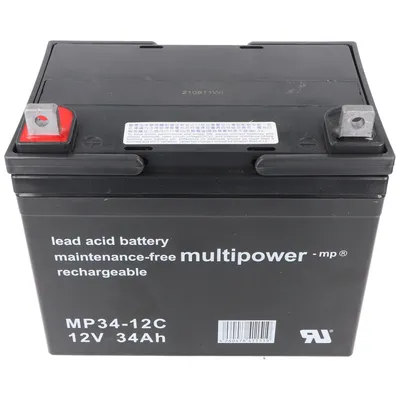 Obrázok produktu pre Multipower MP34-12C Olovená batéria 12 V 34 Ah