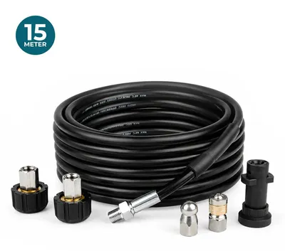 Aquila Rioolslang & Rioolrat 15 Meter voor Kärcher K2 t/m K7 – afbeelding 1