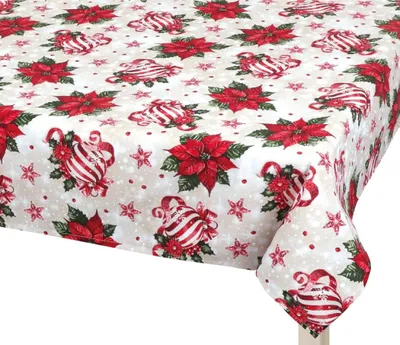 Produktbild von Tischdecke CHRISTMAS - 100x100 cm - Rot,Grün,Weiß