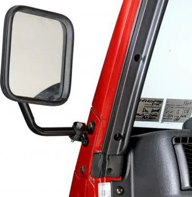 Zdjęcie produktu dla Zestaw lusterek bocznych czarnych Jeep Wrangler TJ 96-02