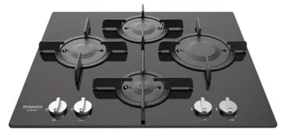 Immagine prodotto di Hotpoint FTGHG 641 D/HA(BK) Piano Cottura Nero Da Incasso 60 cm Gas 4 Fornelli