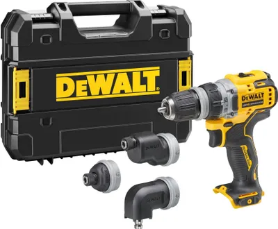 Image de Perceuse-visseuse multi-têtes 12V DEWALT DCD703NT-XJ avec coffret