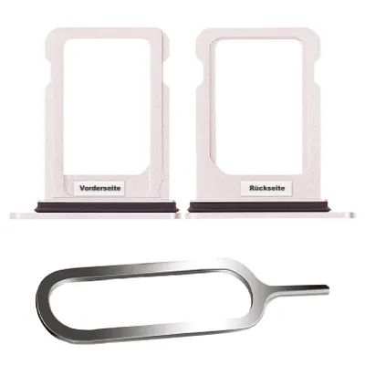 Produktbild von iPHONE 13 MINI SIM KARTEN HALTER TRAY ADAPTER FACH STECKER SLOT CARD + NADEL ROSE