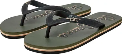 Zdjęcie produktu dla Klapki Pepe Jeans Bay Beach z logo, rozmiar 41 (męskie), rozmiar 41