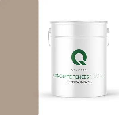 Produktbild von BETONZAUNFARBE 10 L Hazelnuss SILIKON FARBE AUßEN BETONFARBE | WASSERABWEISEND | ACRYLAT DISPERSION BETONELEMENTE LOTUSEFFEKT ABPERLEFFEKT
