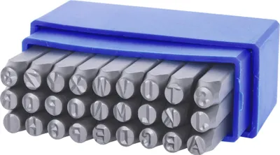 Produktbild von KS Tools Buchstaben-Prägestempel-Satz, 27-tlg
