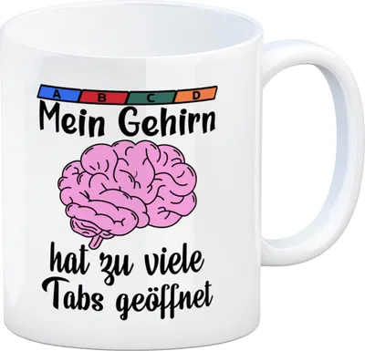 Produktbild von Überforderung Kaffeebecher mit Spruch