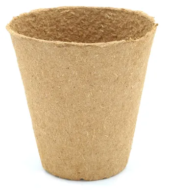 Produktbild von 8 cm Anzuchttopf rund auf Holzfaser Basis | Anzuchttöpfe von FLORTUS, Menge (Stück):90 Stück