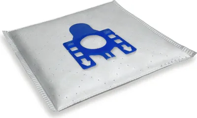 A single vacuum cleaner bag on a white background.