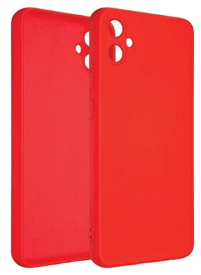 Productafbeelding van Siliconen Hoesje Voor Samsung A05, Rood/Rood
