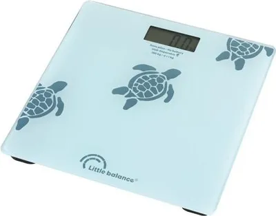 Image de Pèse-personne électronique 180kg/100g - Little Balance - 8730 - tortues aqua