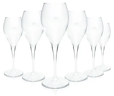 Produktbild von 6x Villa Sandi Glas 0,1l Prosecco Gläser Sektflöte Sektkelch Schaumweinschale