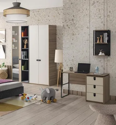 Image de Ensemble de meubles Peu encombrant Armoire Bureau Design moderne Habitat Style