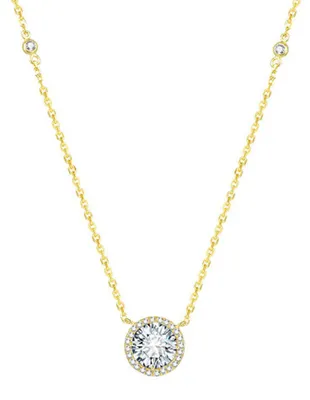 Image de Collier en argent doré avec cristaux AGS1135/47-GOLD.