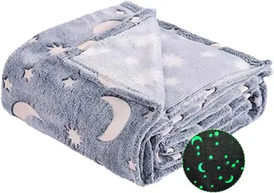 Immagine prodotto di Coperta morbida e luminosa, 100x150 cm, ideale per letto e divano