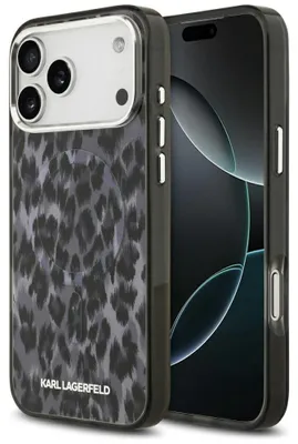 Immagine prodotto di Etui Karl Lagerfeld Iml Leopard Pattern Magsafe Na Iphone 17 Pro Max - Czarne