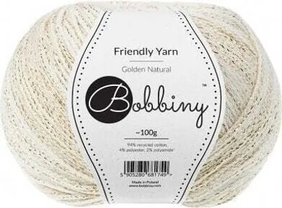 Zdjęcie produktu dla Bobbiny Friendly Yarn Golden Natural Przędza dziewiarska