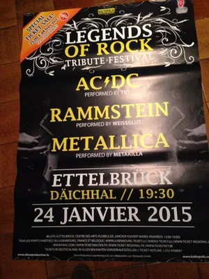 Image de Legends Of Rock - Ac/dc - Metallica - AFFICHE / POSTER - 84x118cm