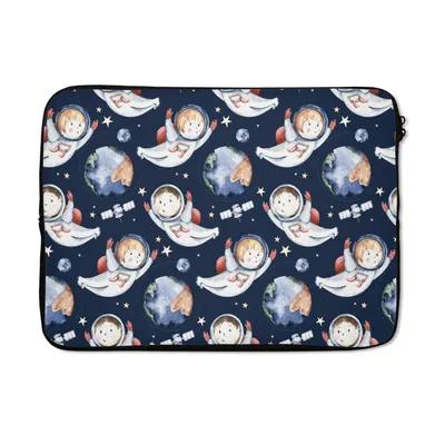 Produktbild von MuchoWow® Laptop Hülle 13 Zoll Muster - Kinder - Planeten - Jungen - Kinder - Mädchen - Kinder Laptoptasche - Laptophülle - Sleeve - Rundumschutz