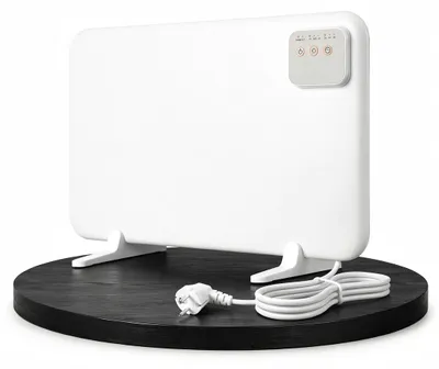 Immagine prodotto di Pannello riscaldante a infrarossi da 120W, riscaldatore da tavolo in metallo, riscaldatore per scrivania, con timer, ideale per l'ufficio