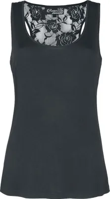 Produktbild von Rotterdamned Top Damen Women´s top with lace back schwarz XL