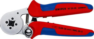 Obrázek produktu pro Knipex 97 55 04 SB. Délka (mm): 18 cm, hmotnost: 425 g. Množství v balení: 3 kusy (97 55 04 SB)