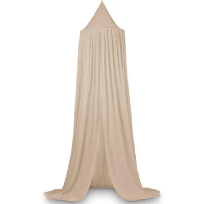 Produktbild von Deryan Baldachin Kinderzimmer 245cm - Himmelbett vorhänge - Moskitonetz doppelbett - Nougat
