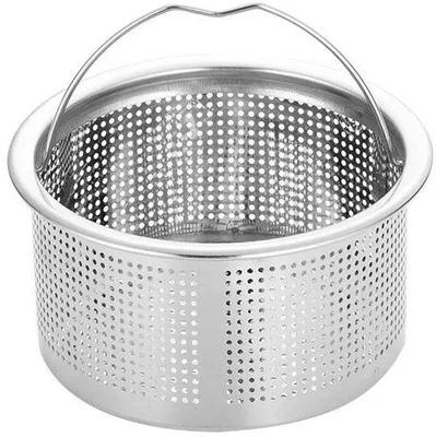 Produktbild von Rostfreier Abflussklammer, metallische Abflussklammer mit Griff, einfach zu reinigen und zu installieren, Abflussklammer für die Küche (7,6 x 4 cm), Metall, Küchenabflussklammer