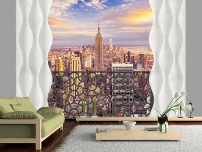 Produktbild von Vlies Fototapete 400x280 cm Tapeten Wandtapete XXL FESNTER STADT NEW YORK NYC d-A-0042-a-c