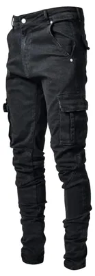 Produktbild von Herren Jeans mit abgenutztem Look und schmaler Passform