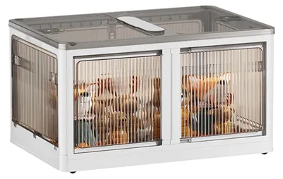 Imagen del producto de Cajas de almacenamiento robustas con ruedas y diseño plegable