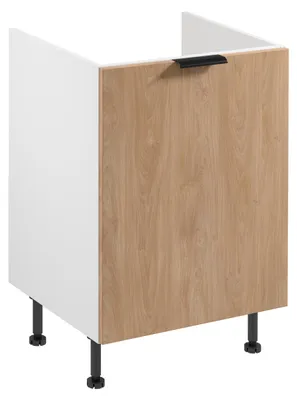 Obrázek produktu pro Dřezová skříňka SALERNO - šířka 60 cm, bílá / dub