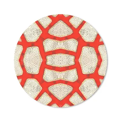 Produktbild von MuchoWow® Mauspad Mousepad Koralle - Rot - Weiß - Design 20x20 cm - Mousepads - Maus Mat - Pad - Mausunterlage - Schreibtischmatte