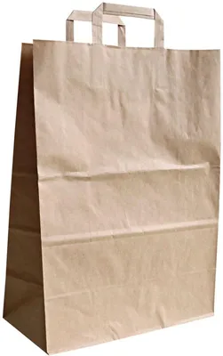 Produktbild von Papier-Tragetasche 80g/qm 32x17x44cm braun VE=250 Stück