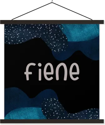 Produktbild von MuchoWow® Textilposter Fiene - Pastell - Mädchen 120x120 cm mit schwarzem Rahmen - Aufhängungsset