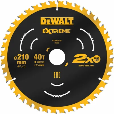 Produktbild von DeWalt Kreissägeblatt stat. 210/30 mm 40WZ, EXTREME