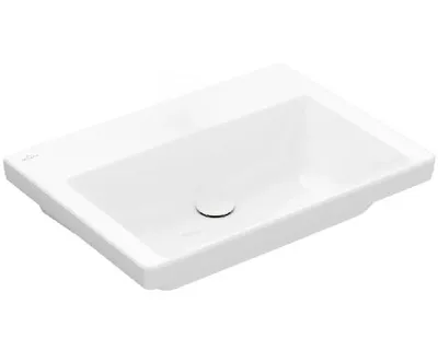 Zdjęcie produktu dla Villeroy & Boch Subway 3.0 - Umywalka 650x470 mm, bez przelewu, bez otworu na baterię, CeramicPlus, biel alpejska 4A7068R1