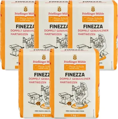 Produktbild von BIELMEIER Pizzamehl Finezza rimacinata 5 Stück a 1kg Frießinger Mühle