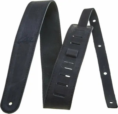 Image de Sangle pour guitare Eko GBU, en cuir, noire