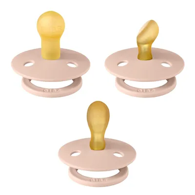 Zdjęcie produktu dla BIBS Soothers Colour Try it collection 3-pack, rozmiar 1 Blush