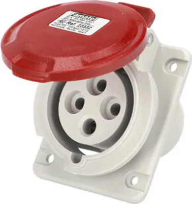 Produktbild von Gewinkelte Einbaudose 32A 4P 400V IP44 23332 Famatel